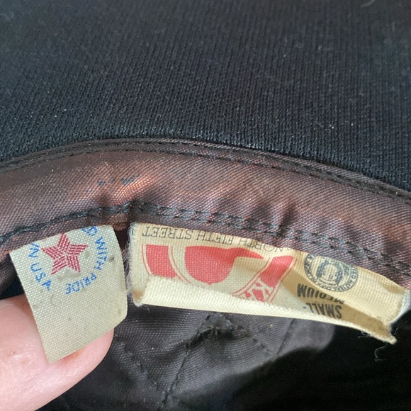 Vintage wool and cotton military style hat - Picture 7 of 8